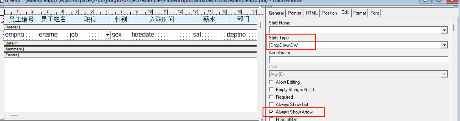 选择dropdownDW